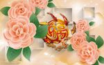 玉雕九鱼图背景墙