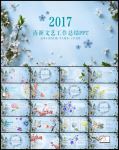 清新淡雅2017总结报告PPT
