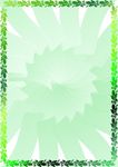 水彩绿 环保证书纹
