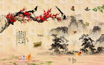 大理石水墨画背景墙