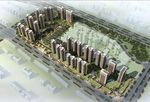 别墅区鸟瞰建筑效果图