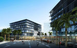现代商业街建筑效果图