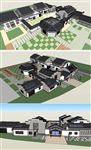 闽南幼儿园建筑草图大师SU模型