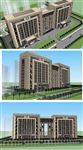 政府办公楼建筑草图大师SU模型