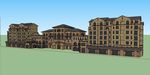地中海风格建筑草图模型