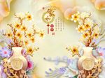 玉兰牡丹花