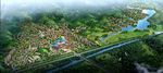 时代乐园生态住宅区鸟瞰建筑效果