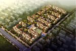 别墅洋房鸟瞰建筑景观效果图