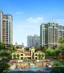 高档住宅小区入口景观效果图