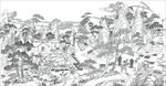 山水雕刻