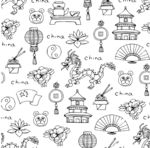 中国元素无缝连接图