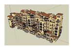 西班牙洋房建筑草图大师SU模型