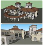 西班牙商业建筑草图大师SU模型