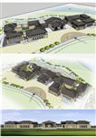 东南亚风格会所建筑草图大师SU