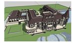 法式会所建筑草图大师SU模型
