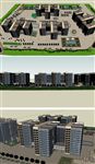 生态办公楼建筑草图大师SU模型