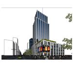 商业办公楼建筑草图大师SU模型