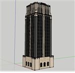 高层办公楼建筑草图大师SU模型