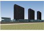 办公楼设计建筑草图大师SU模型