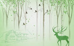 手绘森林