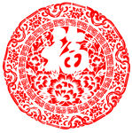 団锦牡丹福字