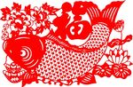 鲤鱼剪纸