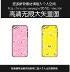 精美卡通头手机壳图案