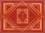 盖茨比线条  红金色