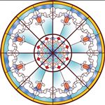 教堂玻璃花纹