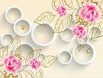 3D玫瑰花