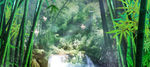 竹林 LED背景