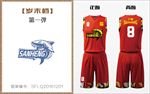 蓝鲨球服印花图案