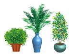 AI树木绿色植物盆栽素材