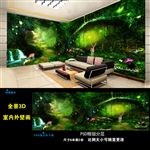 3D森林全景壁画 壁纸