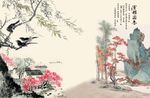 国画花鸟 雅室兰香