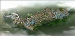 住宅区商业中心大型鸟瞰建筑图
