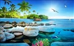 海滩风景背景