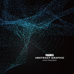 蓝色时尚科技星光EPS矢量背景
