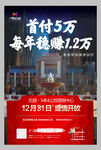 小户型酒店式公寓创意海报单页