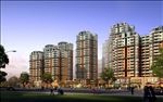 商业住宅区建筑效果图