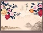 牡丹花背景