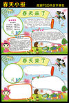 春天来了春游手抄报素材