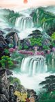 玄关国画山水