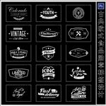 古典盾牌标签设计