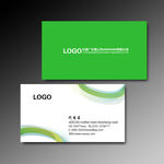 绿色曲线名片