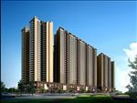 高层住宅区商业建筑效果图