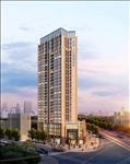 黄昏商业住宅区黄昏建筑效果图