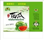 精品西瓜礼盒设计展开图