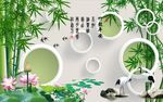 竹报平安风景图