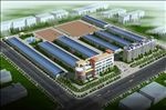 现代厂房鸟瞰建筑效果图